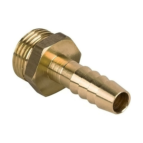 Штуцер латунный DN 15 PN 40 НР1/2'' с ершом под шланг d14мм прямой купить в Казани | «Проконсим»